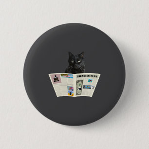 Zeitung Breaking News Schwarze Katze Au Journal Button