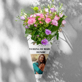 Zeitung Bridesmaid Bouquet Vorschlag Retro Geschenkpapier