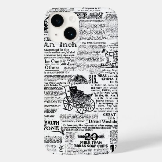 Zeitung Case-Mate iPhone Hülle (Rückseite)