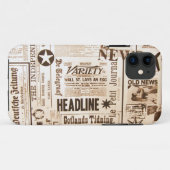 Zeitung Case-Mate iPhone Hülle (Rückseite (Horizontal))