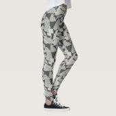 Zeitung Cutting Muster 01x4.b DGrey Leggings (Rechts)