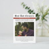 Zeitung Einzigartig 2 Foto Glückwunschkarte des Va (Stehend Vorderseite)