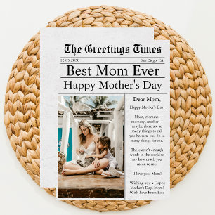 Zeitung Einzigartig Lustiges Foto Frohen Muttertag Karte
