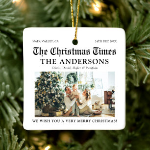 Zeitung Einzigartig Was Ein Jahr Foto Weihnachten Keramikornament