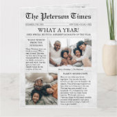 Zeitung Einzigartige Weihnachtskarte Was für ein J Karte (Vorderseite)