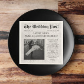 Zeitung Einzigartiger Spaß Fakten Foto Hochzeit Serviette