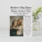 Zeitung Einzigartiger Spaß Foto Glückwunschkarte M Karte (Stehend Vorderseite)