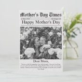 Zeitung Einzigartiger Spaß Foto Glückwunschkarte M Karte (Stehend Vorderseite)