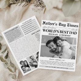 Zeitung Einzigartiger Spaß Foto Happy Vatertag