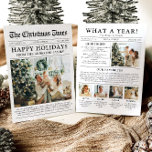 Zeitung Einzigartiger Spaß Was für ein Jahr Foto W Feiertagskarte<br><div class="desc">Feiern Sie mit unserer Weihnachtskarte "Was für ein Jahr" die Highlights Ihres Fotos. Diese Karte im modernen Zeitungsstil bietet eine kreative Möglichkeit, Ihre Lieblings-Erinnerungen und Meilensteine zu teilen. Mit seinen individuell anpassbaren Abschnitten für Fotos und Captions ist es ideal, um alles zu präsentieren, was dieses Jahr besonders gemacht hat. Diese...</div>