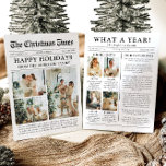 Zeitung Einzigartiger Spaß Was für ein Jahr Foto W Feiertagskarte<br><div class="desc">Feiern Sie mit unserer Weihnachtskarte "Was für ein Jahr" die Highlights Ihres Fotos. Diese Karte im modernen Zeitungsstil bietet eine kreative Möglichkeit, Ihre Lieblings-Erinnerungen und Meilensteine zu teilen. Mit seinen individuell anpassbaren Abschnitten für Fotos und Captions ist es ideal, um alles zu präsentieren, was dieses Jahr besonders gemacht hat. Diese...</div>