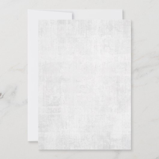 Zeitung Einzigartiges Foto Ästhetische Babydusche Einladung (Rückseite)