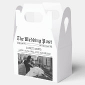 Zeitung Einzigartiges Foto Hochzeit Geschenkschachtel (Geöffnet)