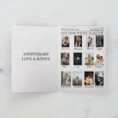 Zeitung Einzigartiges Foto Hochzeit Karte (Innenseite)