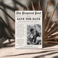 Zeitung Einzigartiges Foto Save the Date