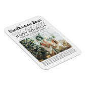 Zeitung Einzigartiges Foto Weihnachtsfeiertag Magnet (Rechte Seite)
