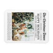 Zeitung Einzigartiges Foto Weihnachtsfeiertag Magnet (Horizontal)