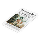 Zeitung Einzigartiges Foto Weihnachtsfeiertag Magnet (Linke Seite)