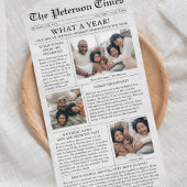 Zeitung Einzigartiges Weihnachtsfoto Collage All In One Einladung