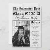 Zeitung Einzigartigkeit des Abschlusses 2025 Einladung (Rückseite)