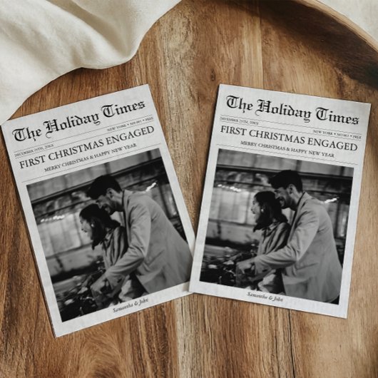 Zeitung Erste Weihnachten Verlobt einzigartig