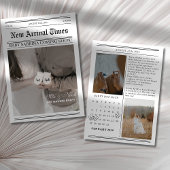 Zeitung Foto Babydusche Einladung