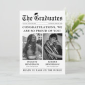 Zeitung Foto Joint Abschluss Ankündigung (Stehend Vorderseite)