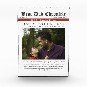 Zeitung Foto Vatertag Vater Geburtstagsgeschenk