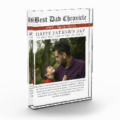 Zeitung Foto Vatertag Vater Geburtstagsgeschenk (Links)