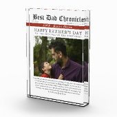 Zeitung Foto Vatertag Vater Geburtstagsgeschenk (Rechts)