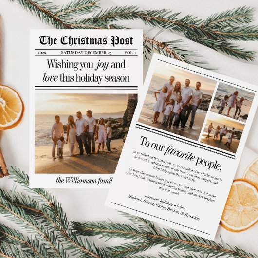 Zeitung Foto Weihnachten