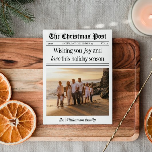 Zeitung Foto Weihnachten