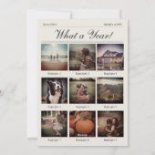 Zeitung Foto Weihnachtskarte Feiertagskarte (Rückseite)