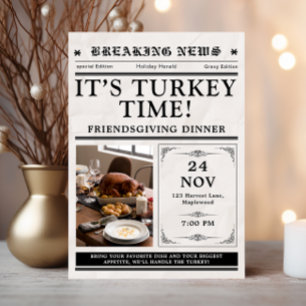 Zeitung Freundesdankfest Erntedankfest Herbst Einladung