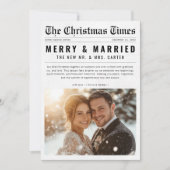 Zeitung frohe und Verheiratete Weihnachten (Vorderseite)