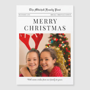 Zeitung Frohe Weihnachten magnetische Weihnachtska Magnetkarte