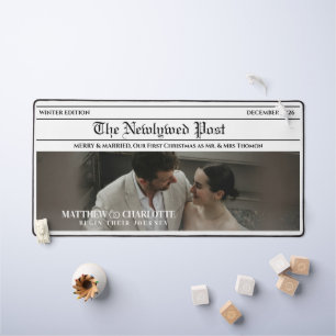 Zeitung Fröhlich und Verheiratet Foto Schreibtischunterlage
