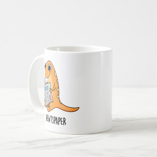 Zeitung Funny Newt Pub Kaffeetasse (Vorderseite Links)