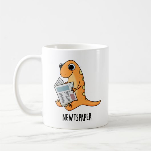 Zeitung Funny Newt Pub Kaffeetasse (Links)