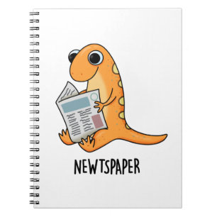 Zeitung Funny Newt Pub Notizblock
