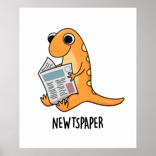 Zeitung Funny Newt Pub Poster (Vorne)