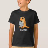 Zeitung Funny Newt Pun Dark BG T-Shirt (Vorderseite)