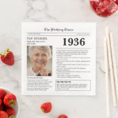 Zeitung-Geburtstagsserviette 1936 Serviette (Beispiel)