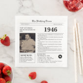 Zeitung Geburtszeitung Papiertücher 1946 Serviette (Beispiel)