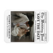 Zeitung Heiratsantrag Magnet (Horizontal)