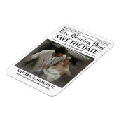 Zeitung Heiratsantrag Magnet (Linke Seite)