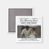 Zeitung Heiratsdatum merken Magnet Hochzeit (Vorderseite/Rückseite)