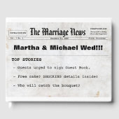 Zeitung HochzeitenGästebuch Gästebuch (Vorderseite)