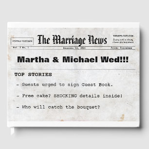 Zeitung HochzeitenGästebuch Gästebuch