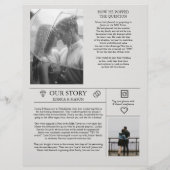 Zeitung Hochzeitsprogramm Einmalprogramme (Hinten)